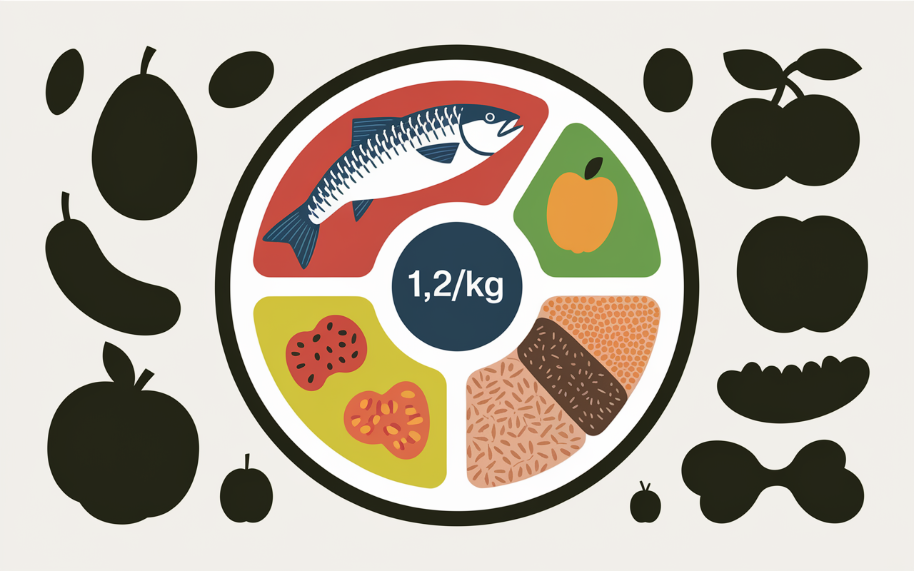 Assiette saine perte du ventre 50 ans poisson légumes céréales