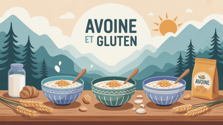 Bol de porridge avoine et gluten healthy montagne