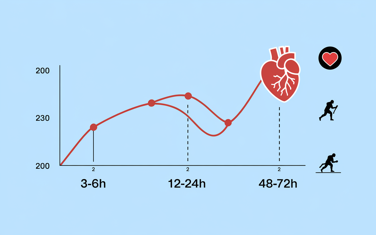 Graphique ck-mb evolution infarctus concentration courbe