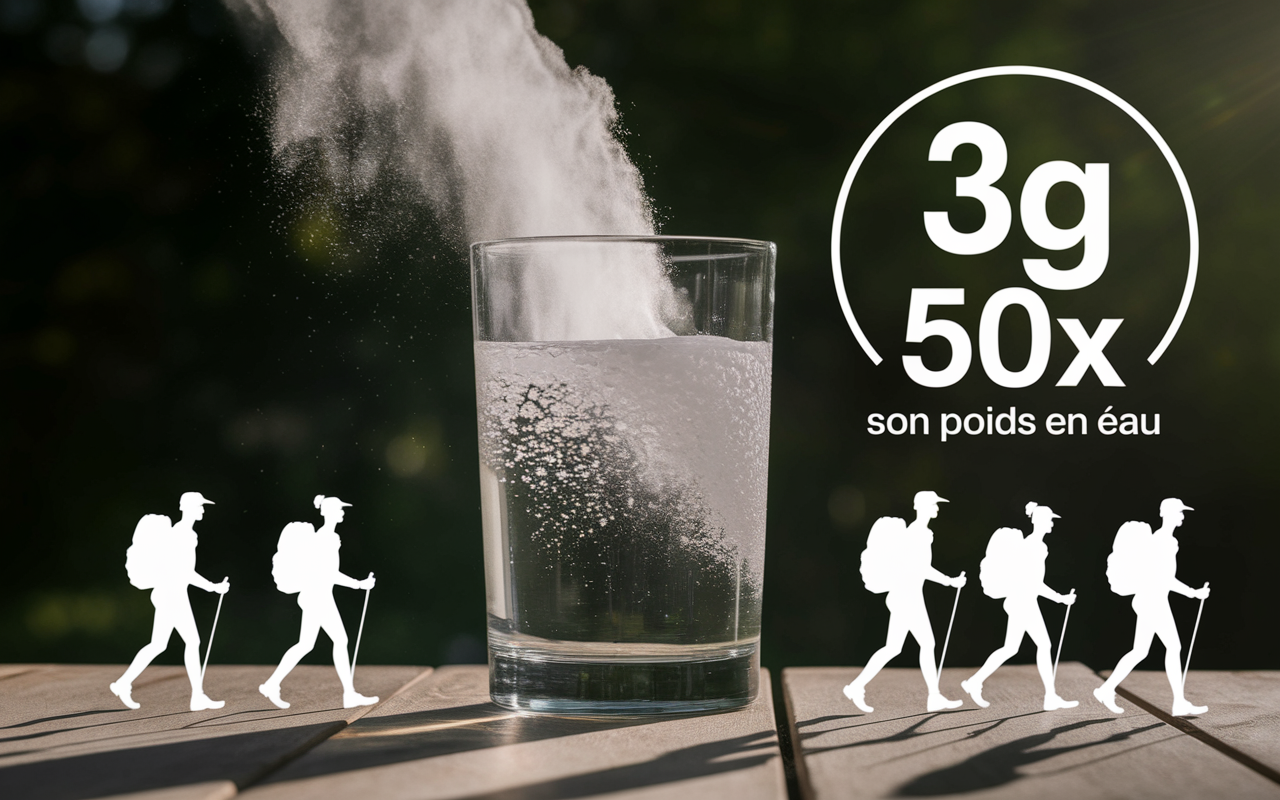 preparation coupe faim en poudre dans verre d eau