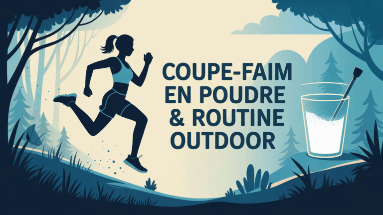 visuel coupe faim en poudre et routine outdoor