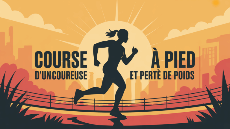 Silhouette dynamique course a pied perte de poids