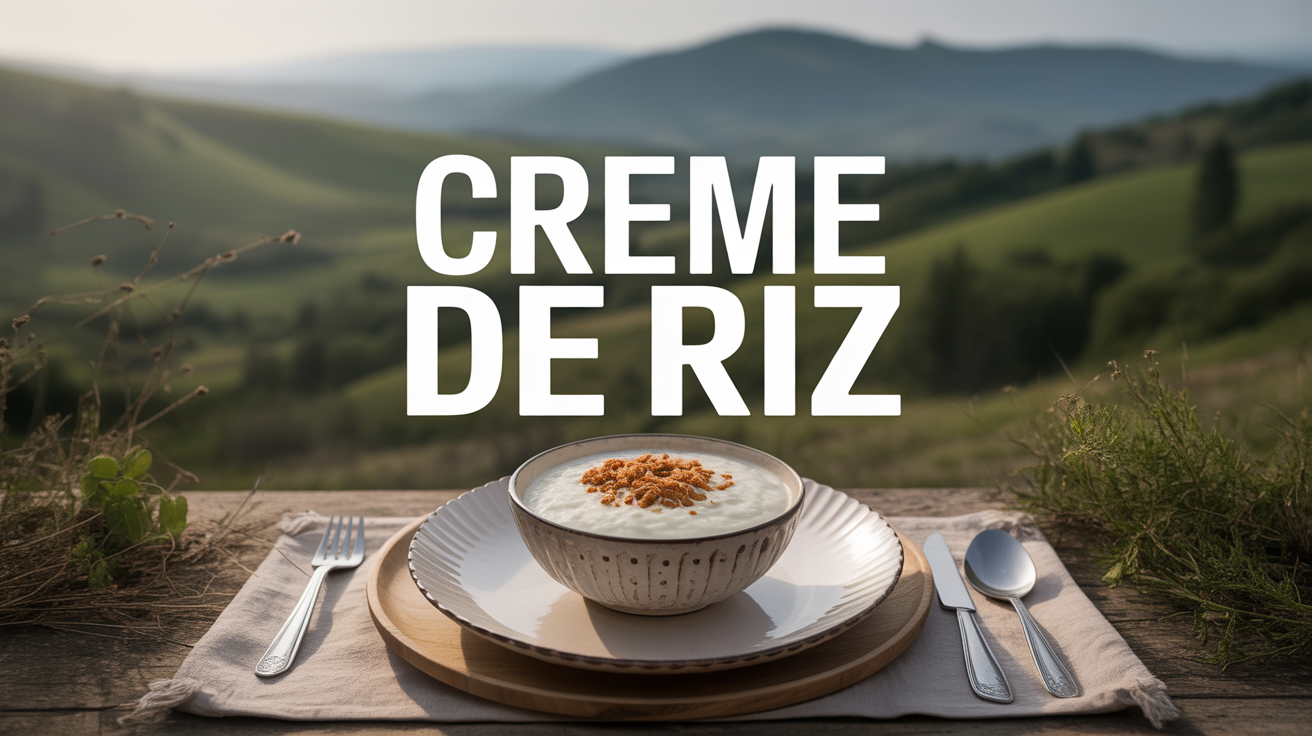 photo creme de riz assiette trail nature