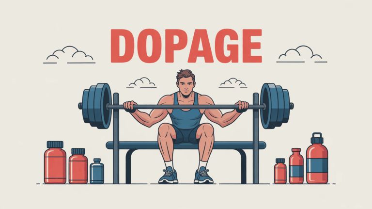 Illustration dopage musculation produits barrés progression vigilance