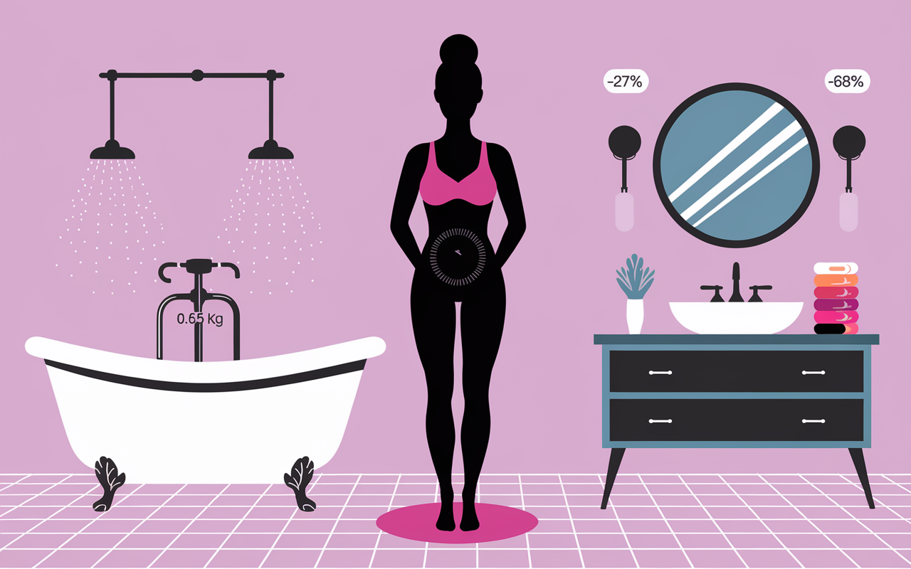 draineur efficace femme avant apres ventre jambes chiffres drainage