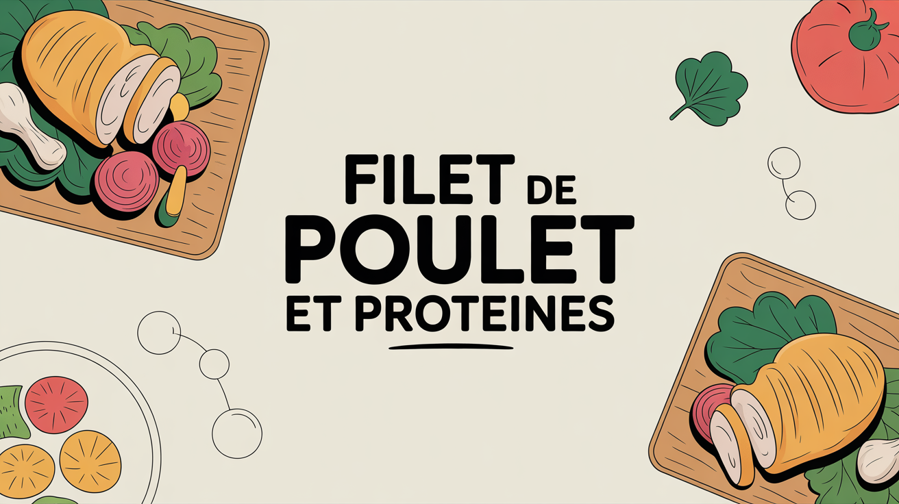 filet de poulet grillé decoupé et legumes repas riche en proteines