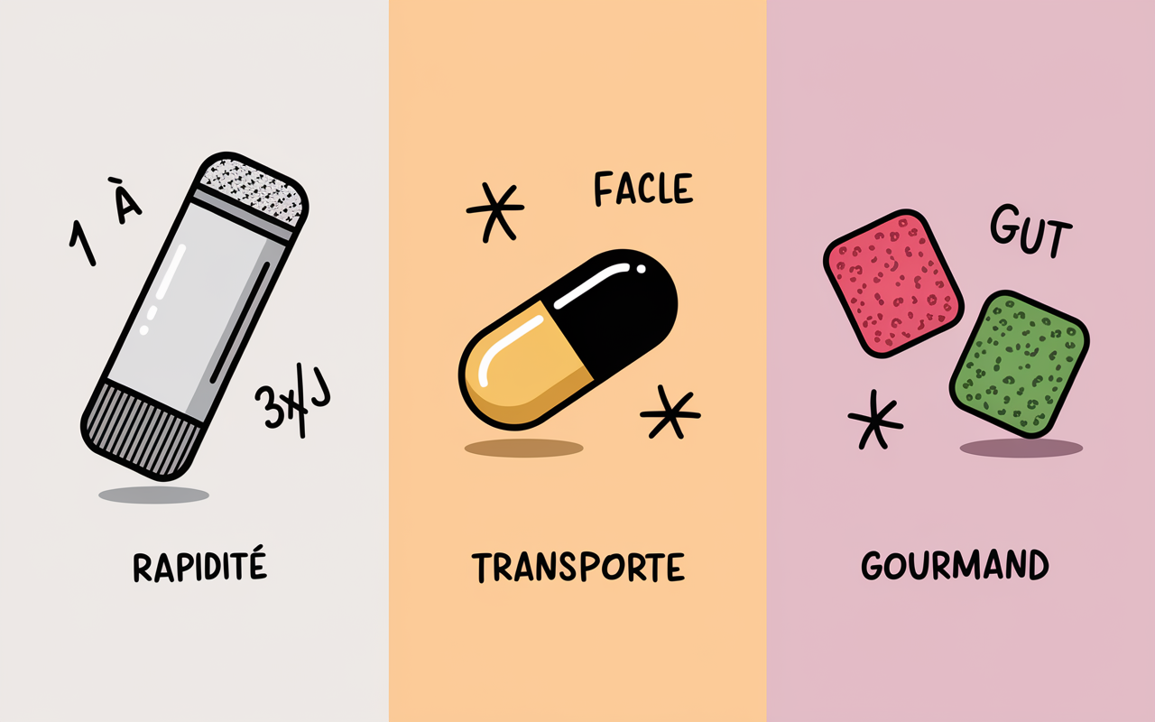 formats stick poudre gélule gummies coupe faim