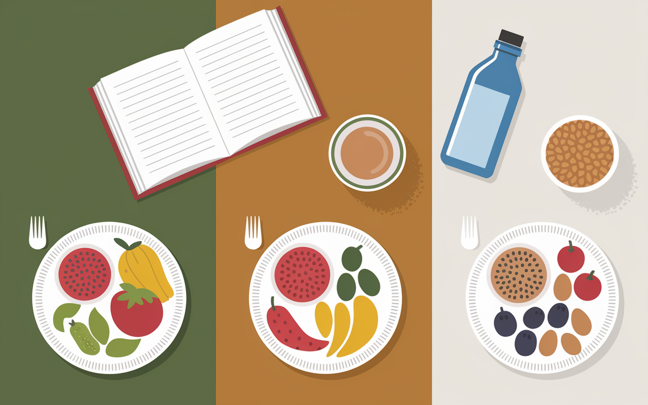 assiettes repas detox ventre plat 3 jours aliments naturels