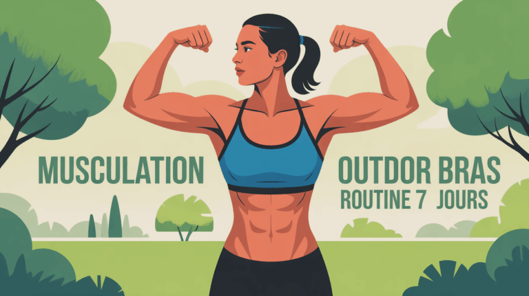 Silhouette effectuant musculation bras en parc, routine 7 jours