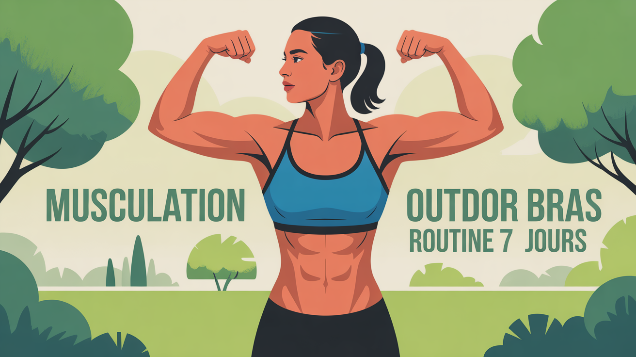 Silhouette effectuant musculation bras en parc, routine 7 jours