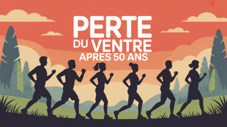 Silhouettes adultes 50 ans marche renforcement dans la nature
