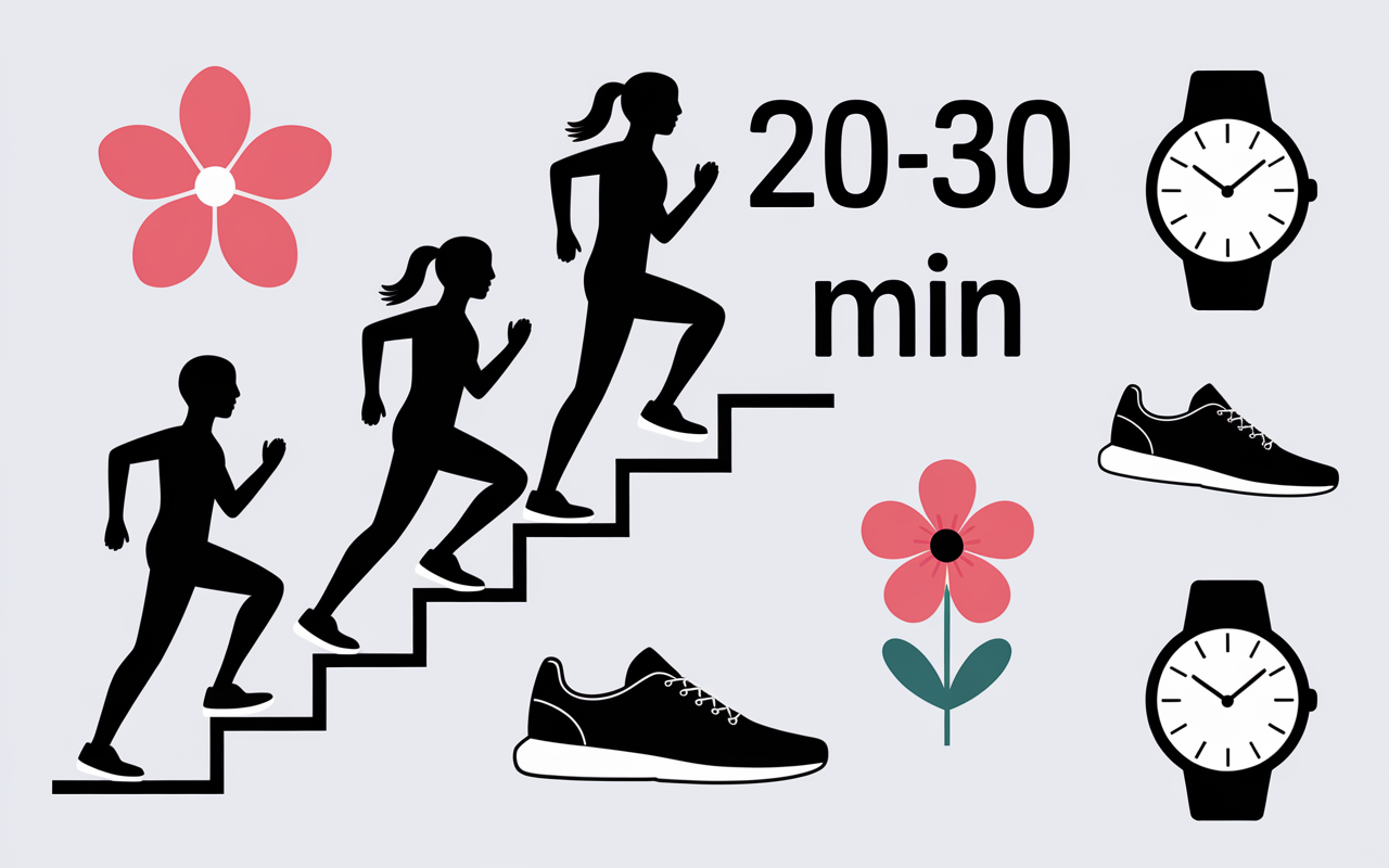 Progression escaliers plan minceur course a pied