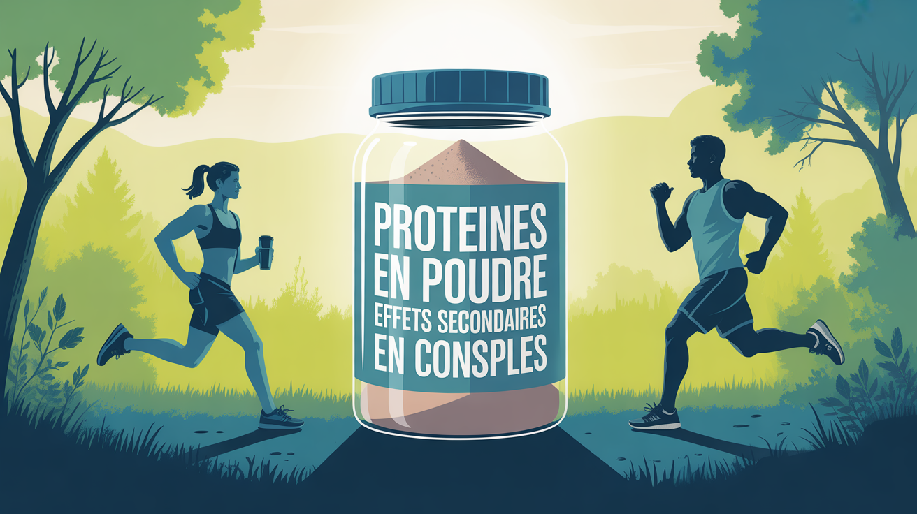 proteines en poudre effets secondaires sportifs grand air illustration