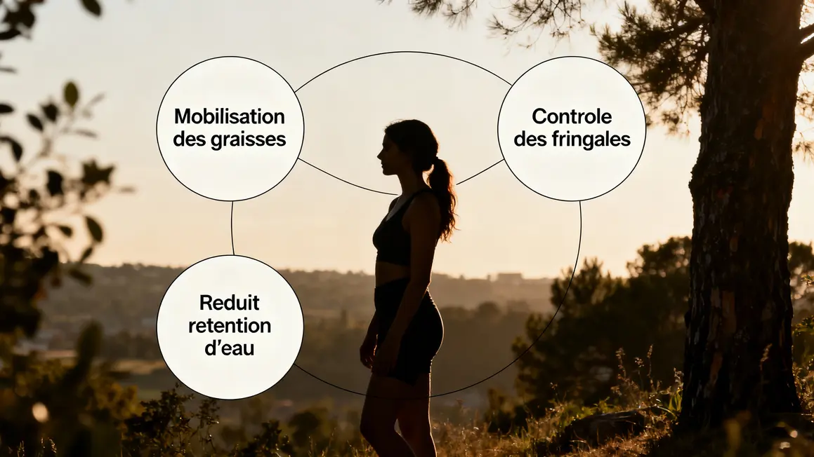 bénéfices brûleur de graisse femme silhouette outdoor