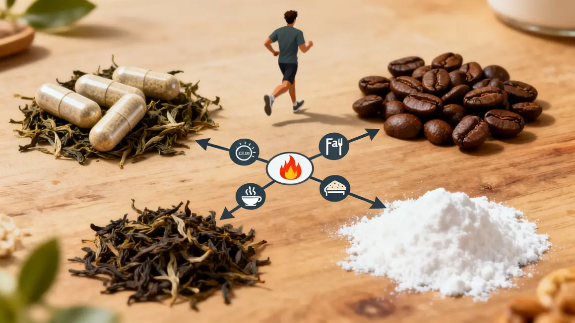 tableau ingredients bruleur de graisse icones calories graisse