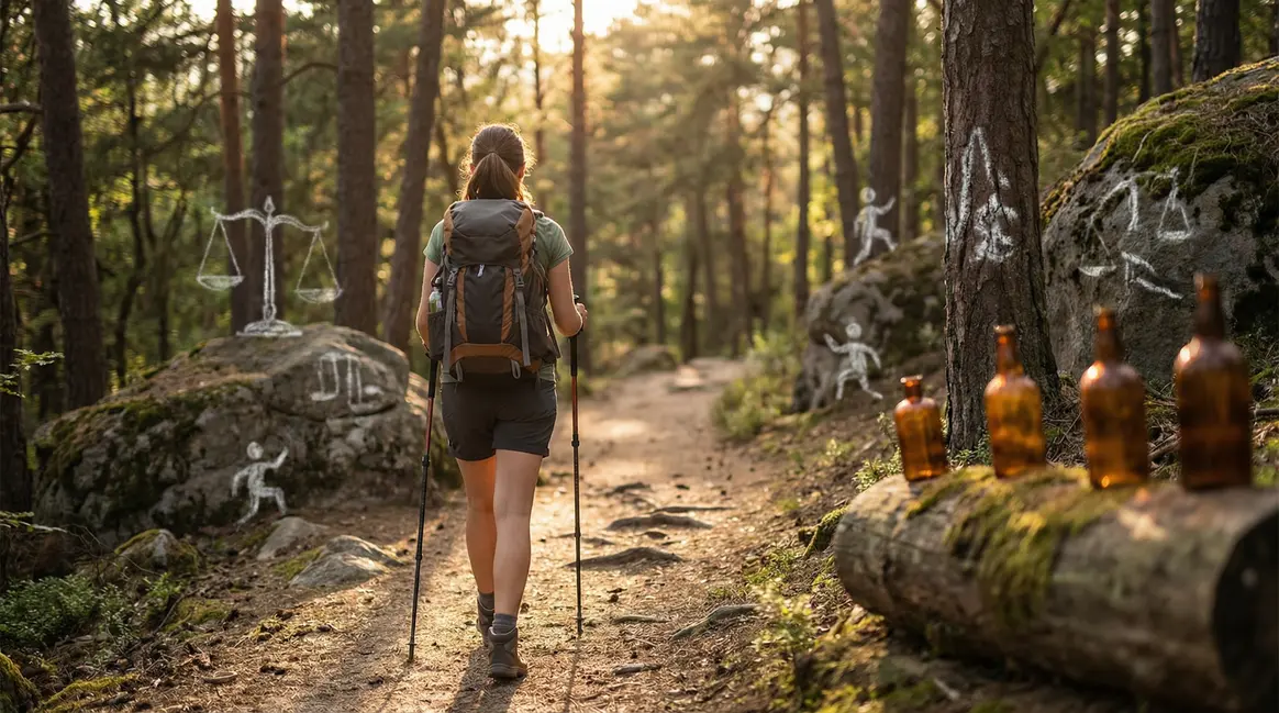 femme sportive outdoor et compléments perte de poids