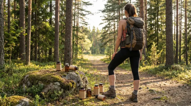 femme sportive sentier randonnee supplements bruleur de graisse