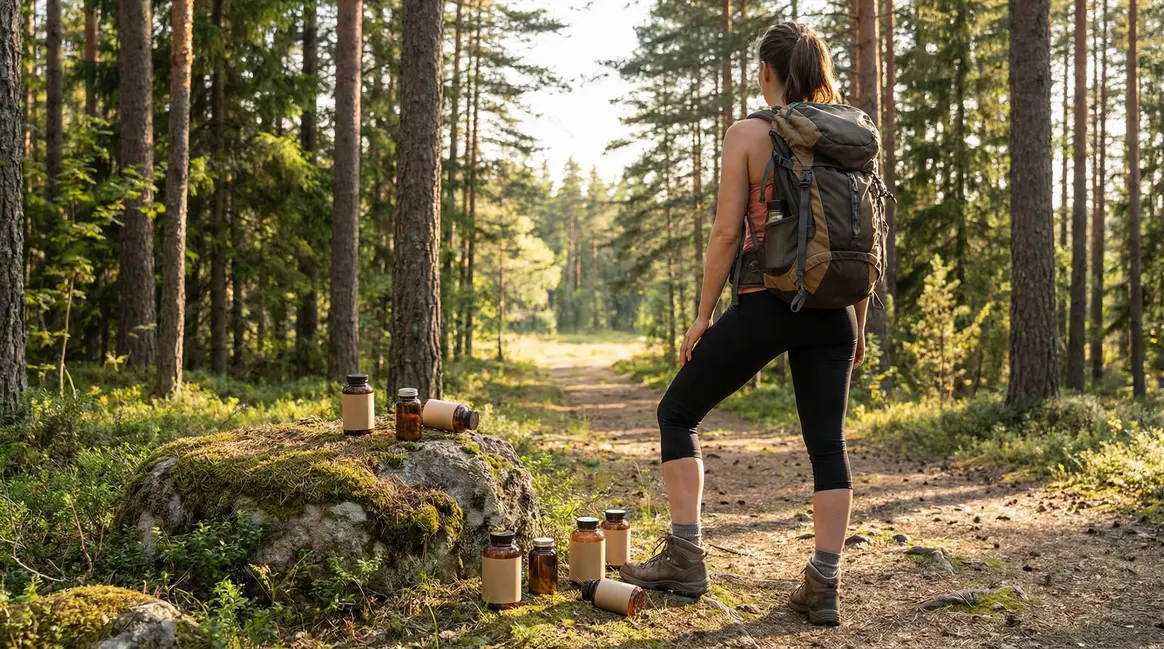 femme sportive sentier randonnee supplements bruleur de graisse