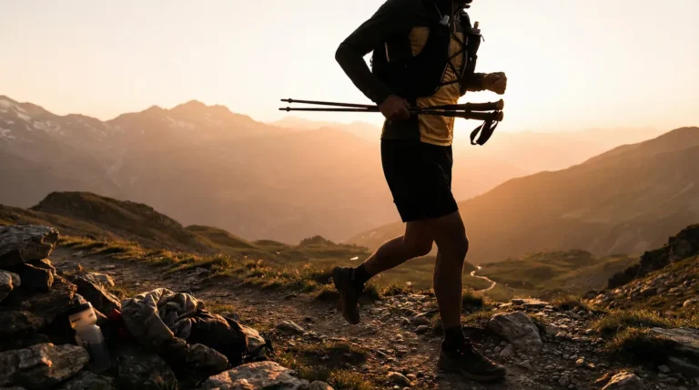 sportif abdos gainés sentier montagne
