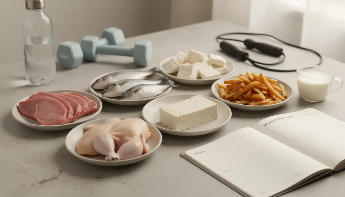 Table visuelle aliments phase attaque Dukan sportifs