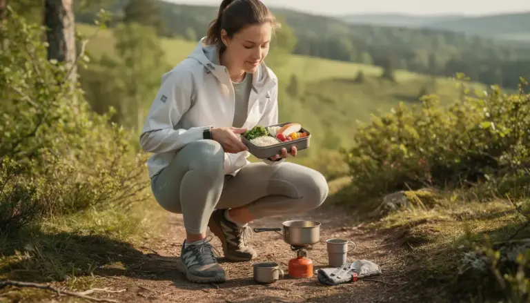 Sportif outdoor menu sans graisse légumes vapeur poisson quinoa