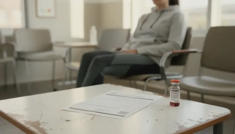 sportif salle attente laboratoire test creatinine