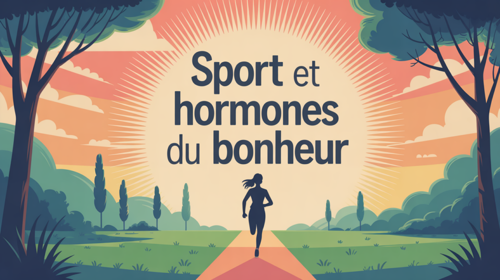 visuel hormone du bonheur sport silhouette énergie parc