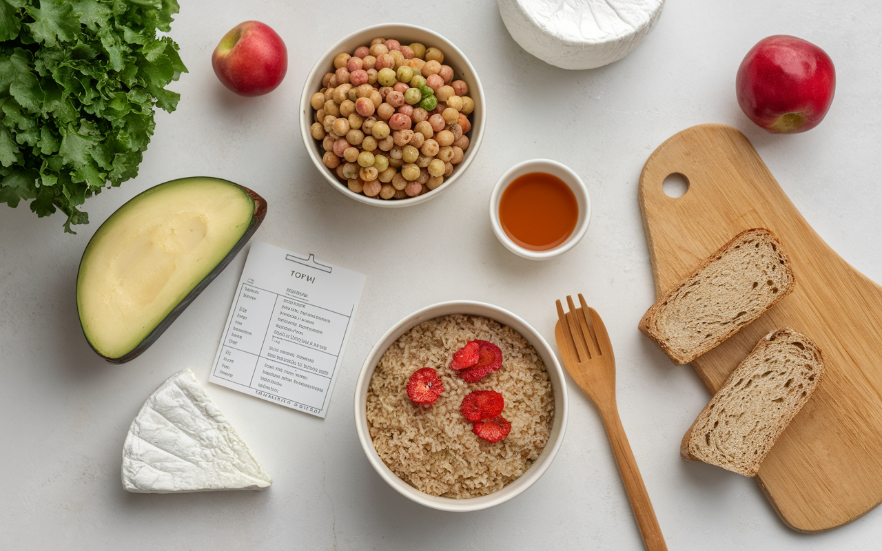 preparation repas aliments pauvre en glucide cuisine quotidienne