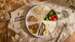 Les 7 groupes d aliments tableau : 7 apports en un visuel