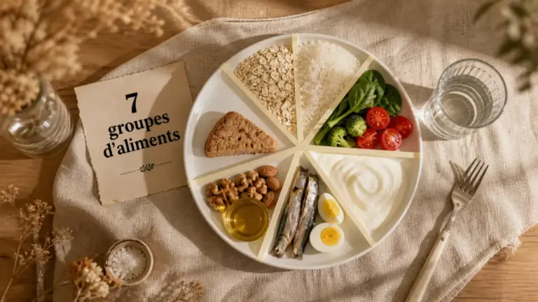 Les 7 groupes d aliments tableau : 7 apports en un visuel