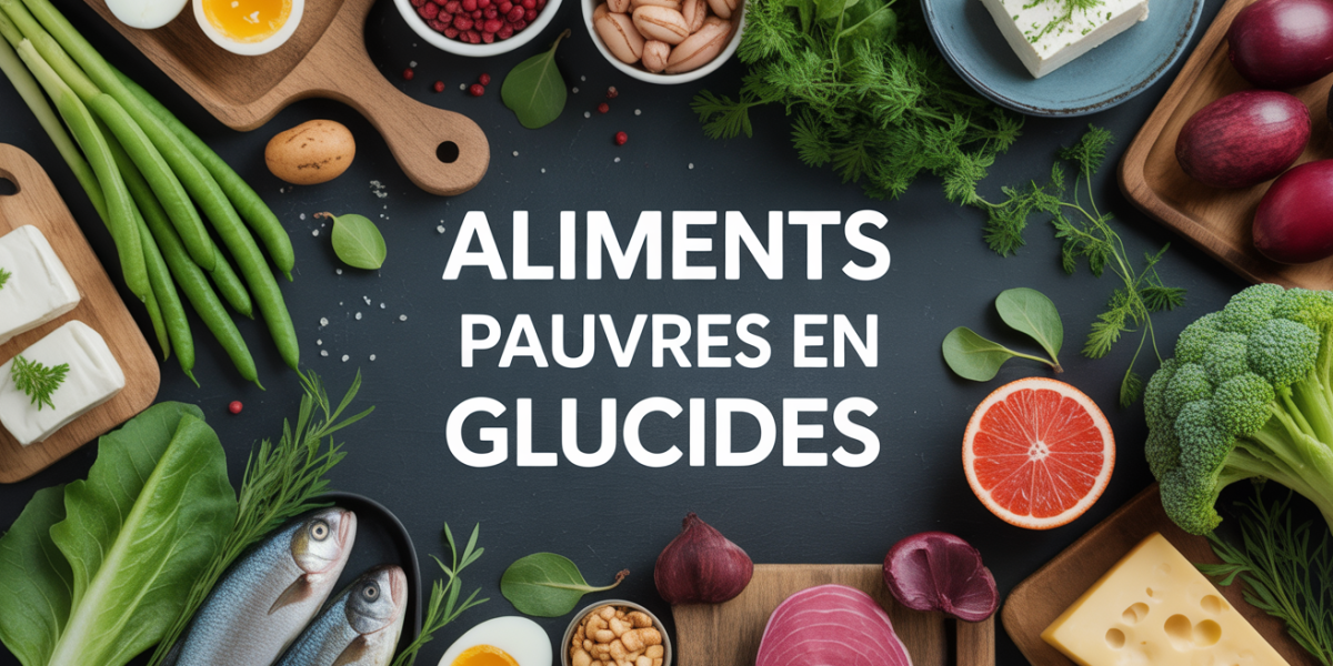 plateau aliments pauvre en glucide legumes poisson oeuf noix tofu fromages baies