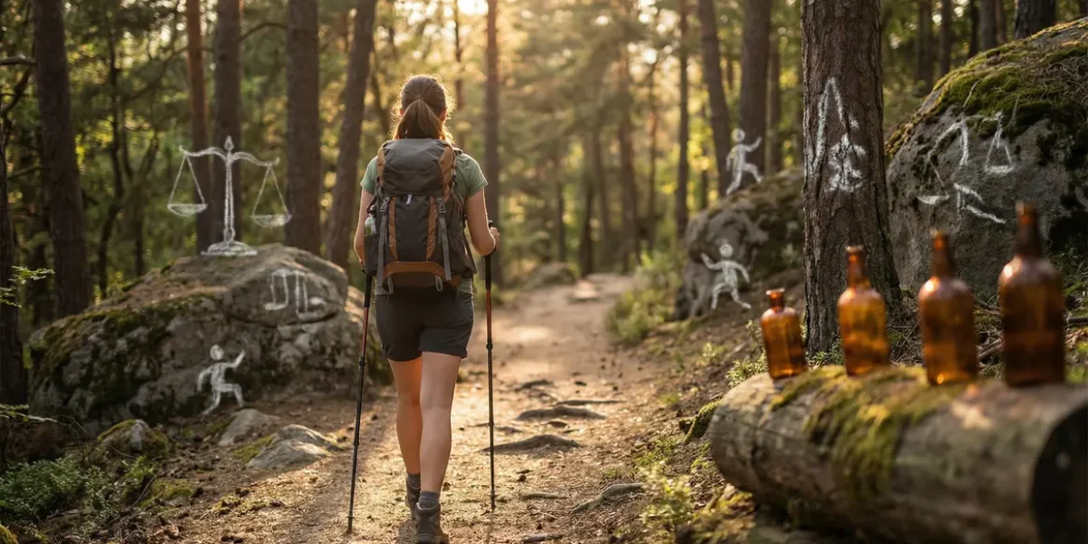 femme sportive outdoor et compléments perte de poids