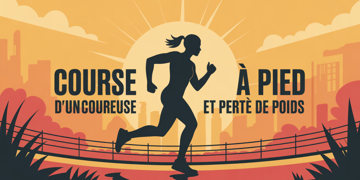 Silhouette dynamique course a pied perte de poids