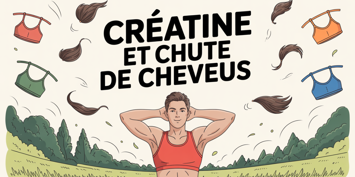 sportif outdoor avec creatine et cheveux