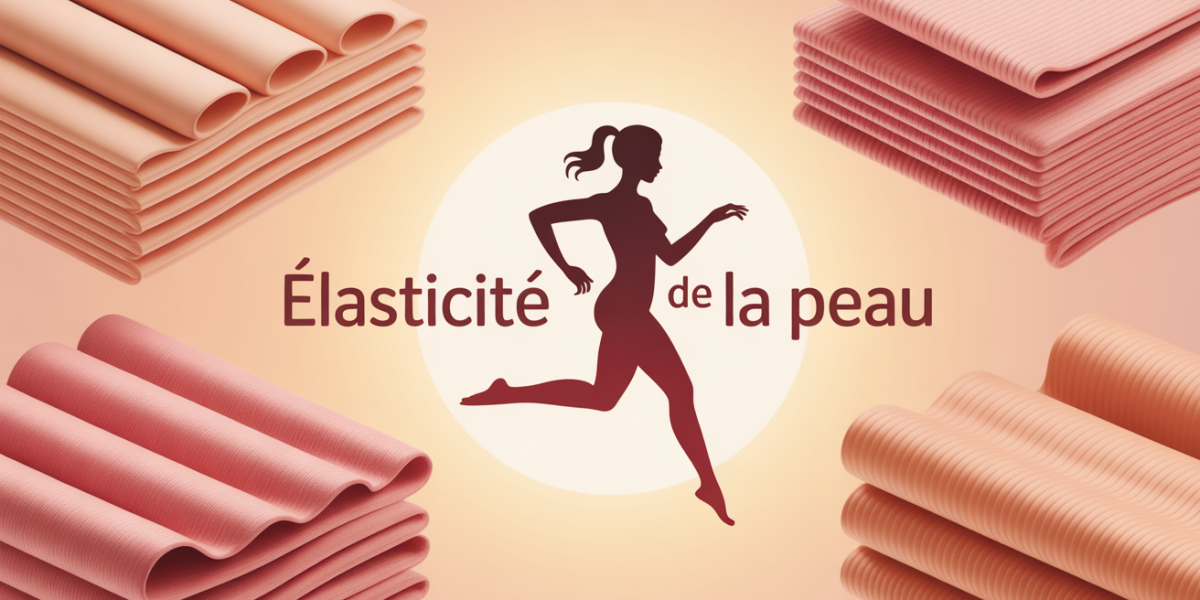 Elasticite de la peau, collagene et elastine, silhouette en mouvement