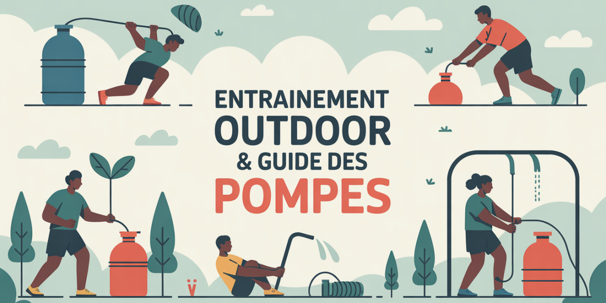 Illustration outdoor avec pompes centrifuge volumetrique, sport nature