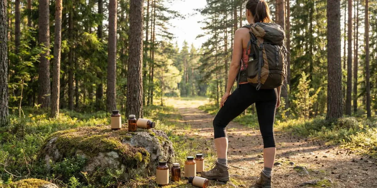 femme sportive sentier randonnee supplements bruleur de graisse