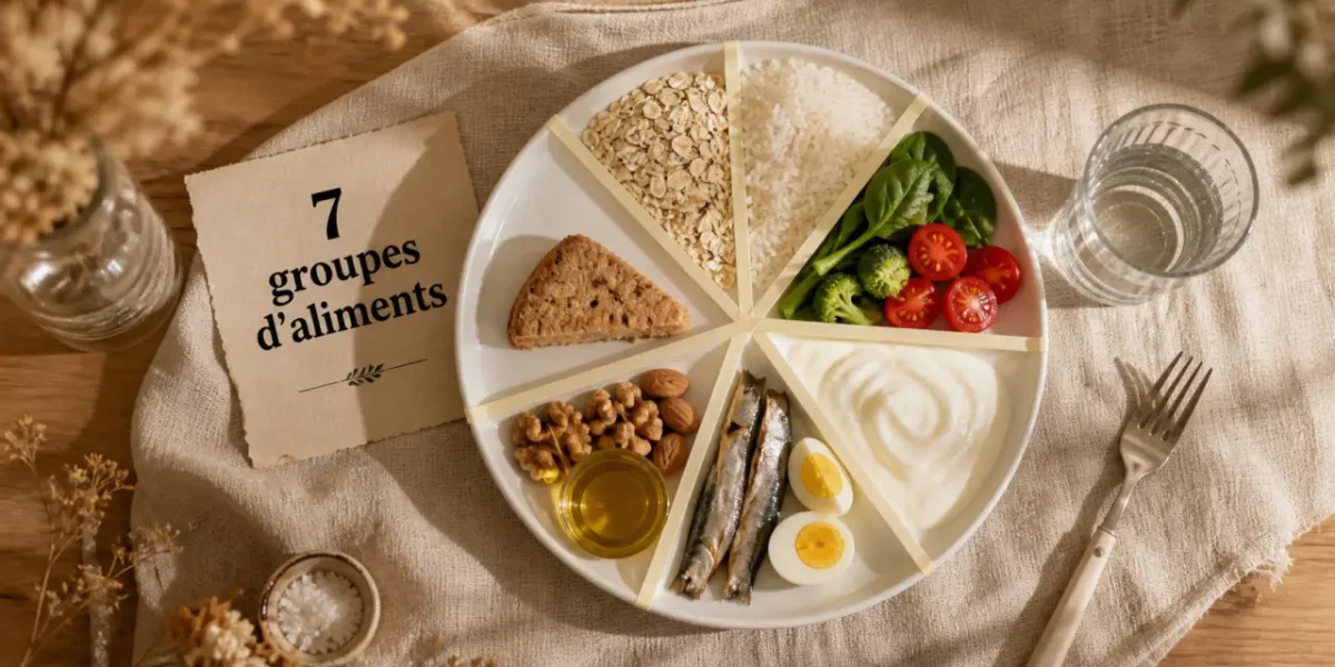 Les 7 groupes d aliments tableau : 7 apports en un visuel