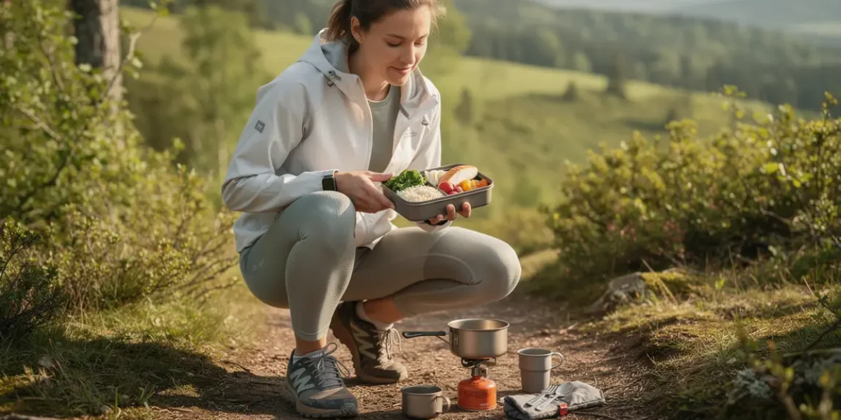 Sportif outdoor menu sans graisse légumes vapeur poisson quinoa