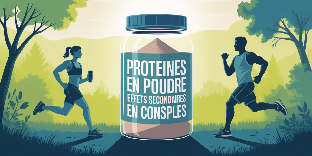 proteines en poudre effets secondaires sportifs grand air illustration