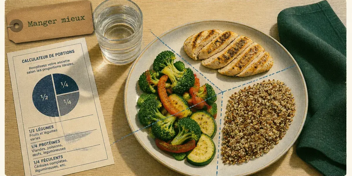 Que faut il manger pour perdre du poids : assiette équilibrée légumes, protéines, quinoa