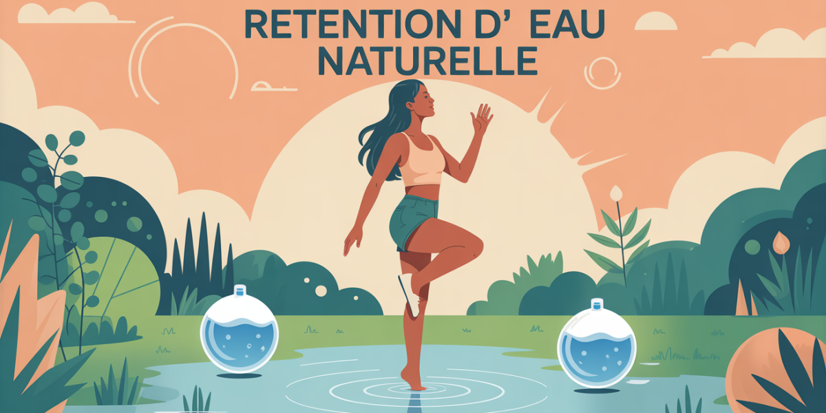 Retenue d’eau naturelle jeune femme active jambes légères