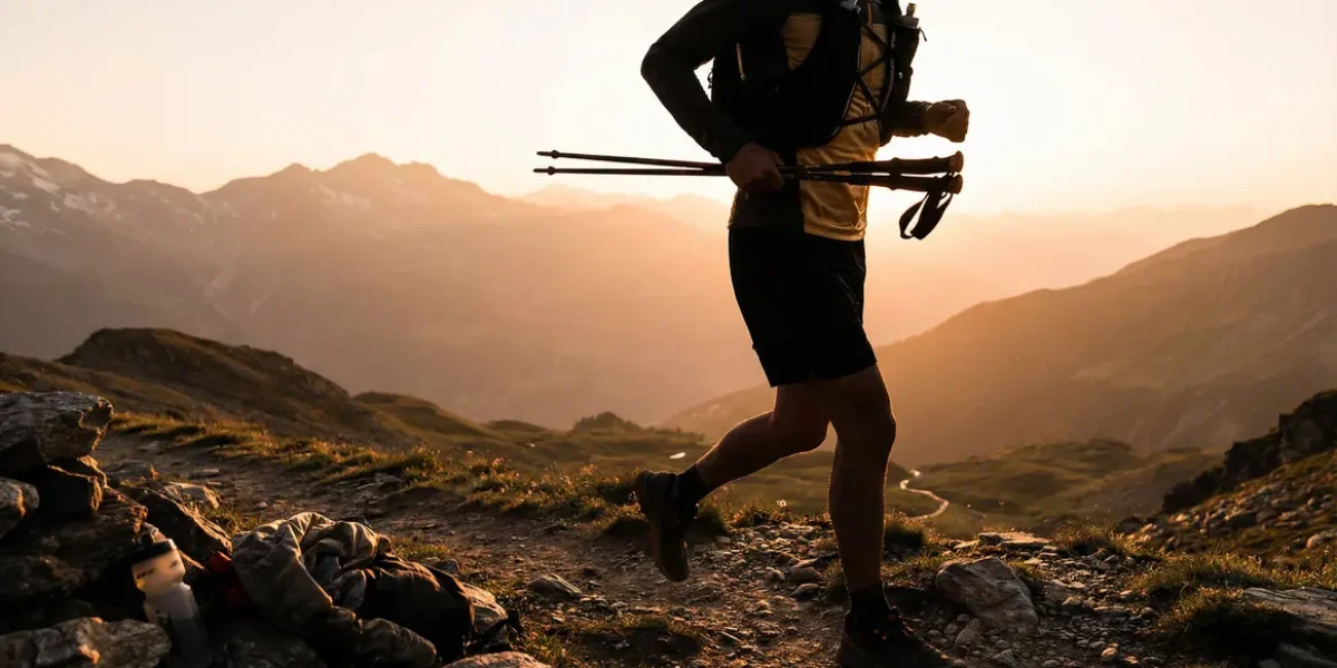 sportif abdos gainés sentier montagne