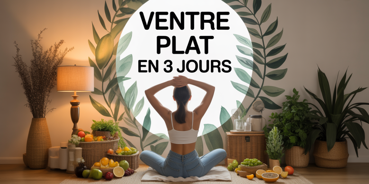 femme ventre plat detox 3 jours fruits legumes tisanes