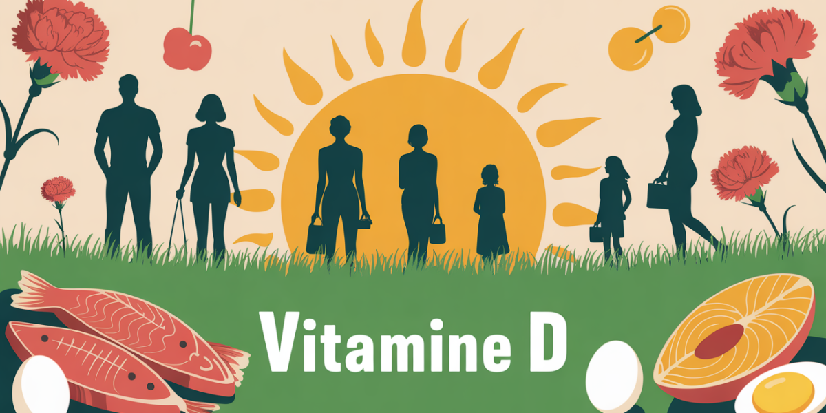 vitamine D silhouette adultes soleil aliments